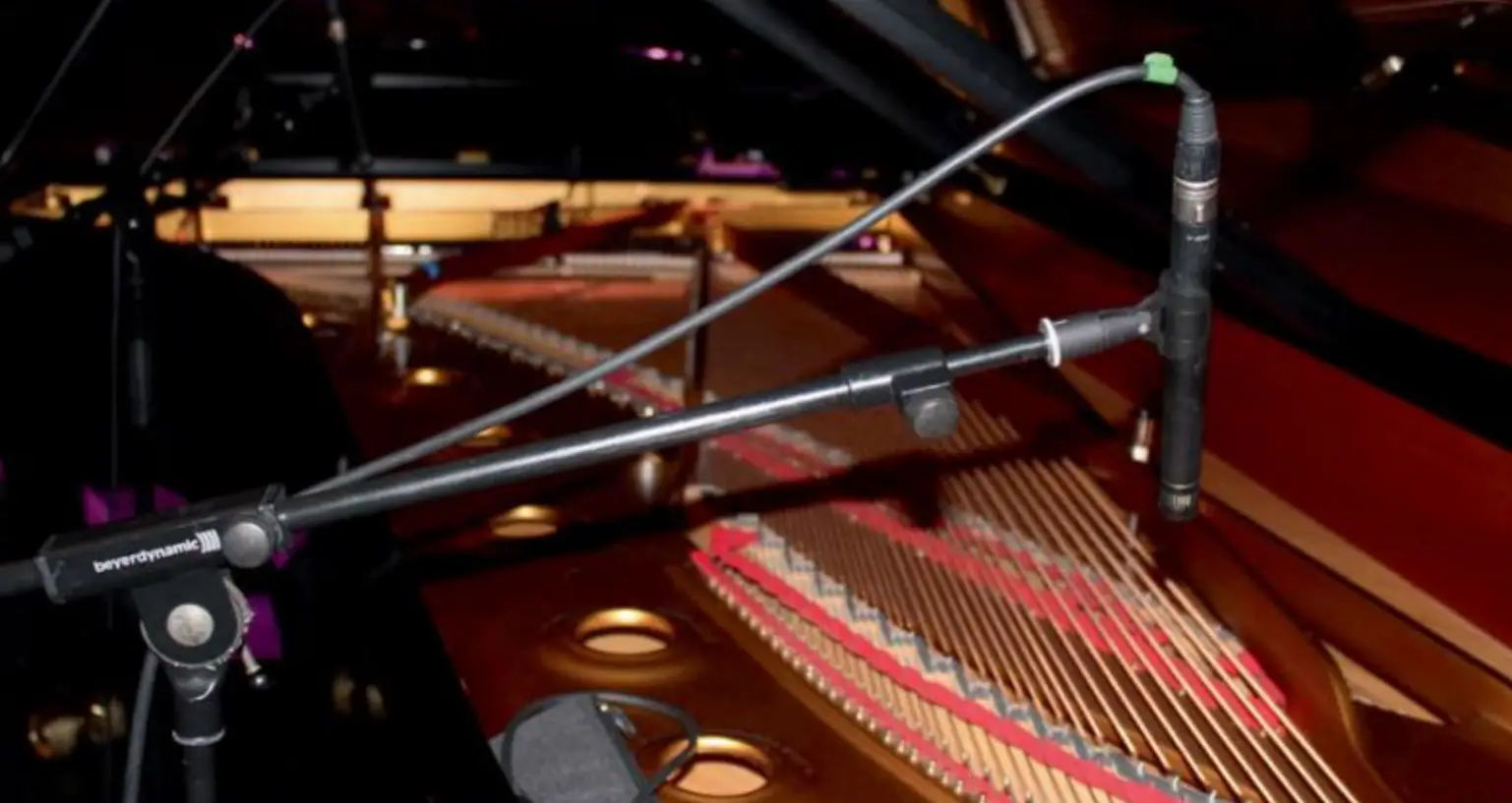 piano and microphone