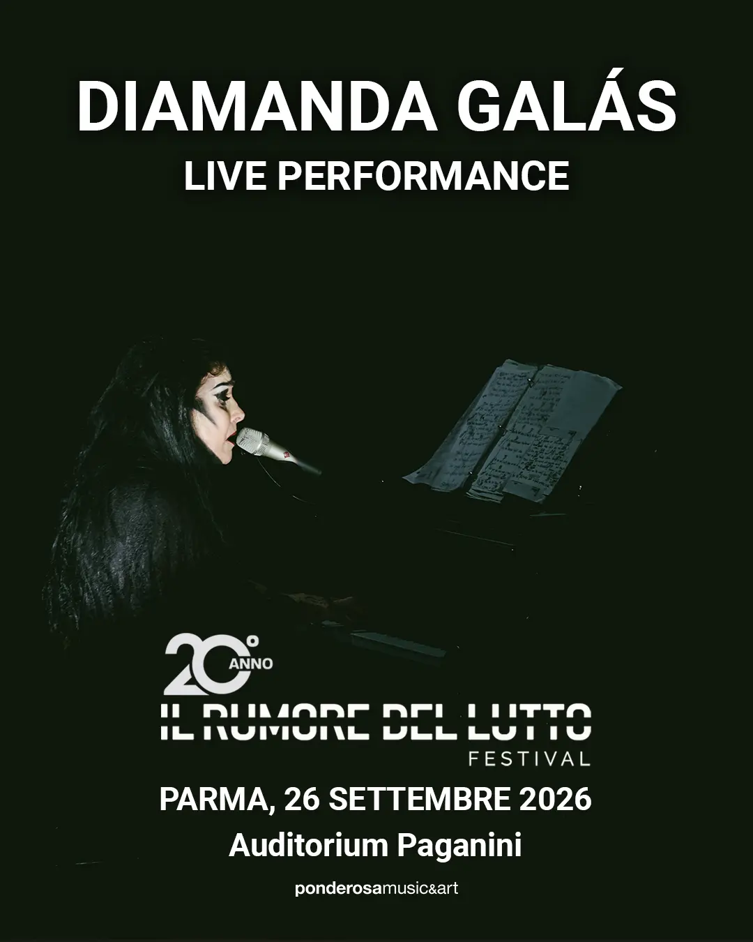 Diamanda Galás | 26 September, 2026 | Parma, Italy